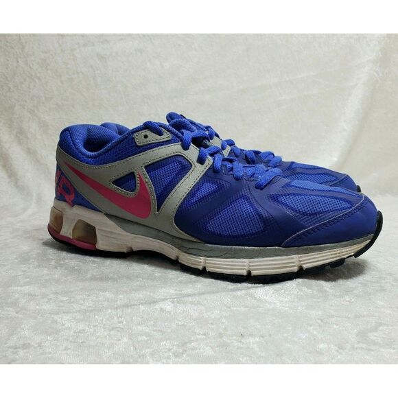 Nike‎ Sneakers Youth Size 7 Air Max Run Lite 4 Shoes Blue Pink - Picture 1 of 8